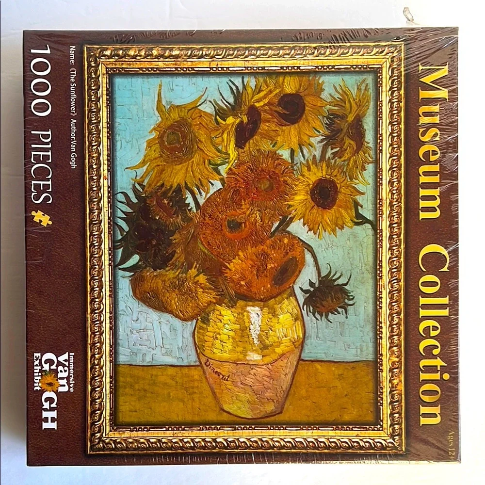 Van Gogh Sunflowers 1000 Piece Puzzle Museum Collection NWT - Picture 2 of 8